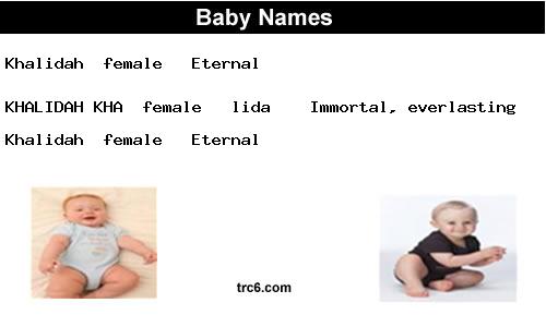 khalidah-kha baby names